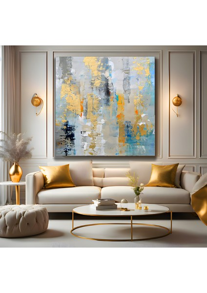 Soyut Desen Kanvas Tablo