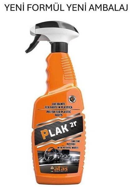 PLAK2R Torpido ve Plastik Yüzey Parlatıcı Koruyucu Mat ve Antistatik Uv Koruma Özellikli Cila 750ML