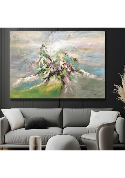 Soyut Desen Kanvas Tablo