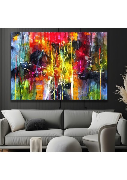 Soyut Desen Kanvas Tablo