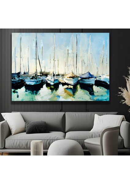 Yelkenliler Kanvas Tablo