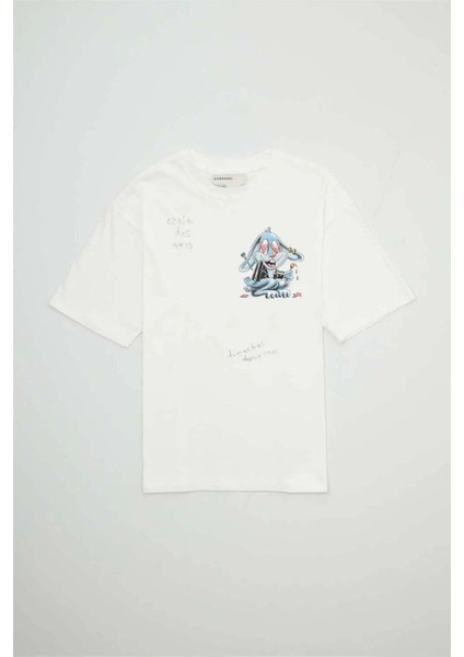 Domrebel Tony T-Shirt: Orijinal Sanat Baskılı, Rahat Fit Pamuklu Tişört