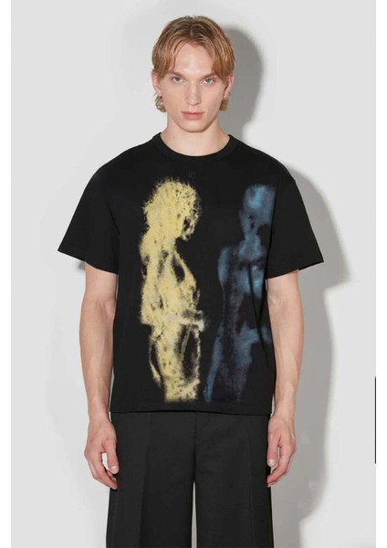 29 Palms Siyah Pamuk T-Shirt - Grafik Baskılı, Ağır Kalite Kapüşonlu Tişört fiyatları
