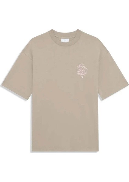 100% Pamuk Slogan Vignes T-Shirt - Rahat Kesim ve Şık Tasarım