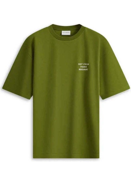 Le T-Shirt Slogan: Ön ve Arkada Slogan Baskılı, 100% Pamuk, Regular Fit Tişört