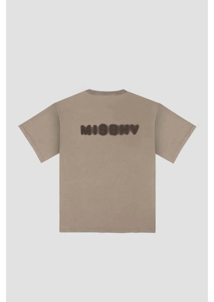 Vintage Community T-Shirt | %100 Pamuk, Bej Renk, Grafik Baskılı fiyatları