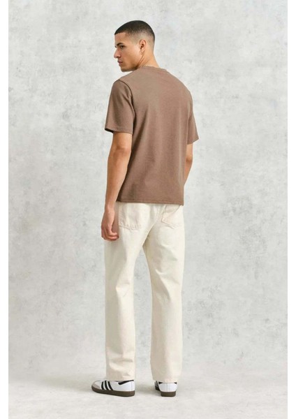 Dean T-Shirt Textured Walnut - Rahat Kesim ve Yüksek Kalite Organik Pamuk fiyatları