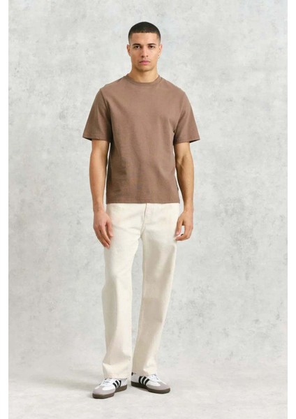Dean T-Shirt Textured Walnut - Rahat Kesim ve Yüksek Kalite Organik Pamuk modelleri