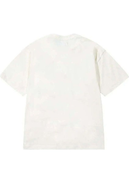 Par 5 Bear T-Shirt - %100 Pamuk, Ecru Renk, Rahat Kesim Üst fiyatları