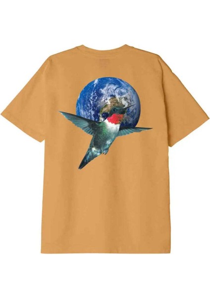 Obey Hummingbird T-Shirt - Box Fit Ağı Heavyweight Tişört