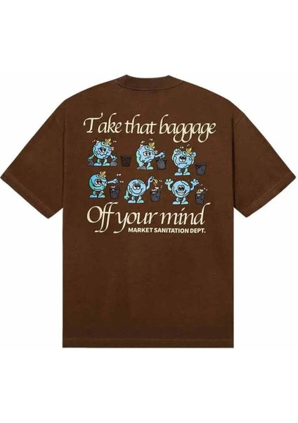 100% Pamuk Sanitation Dept T-Shirt - Kahverengi Erkek Tişörtü fiyatları
