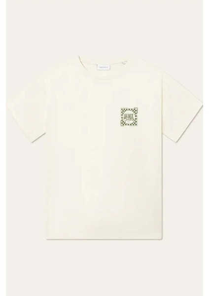 Erkekler Için Ivory Renk Goods T-Shirt - Şık ve Kullanışlı Tasarım