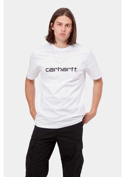 S/s Script T-Shirt - Pamuk Kısa Kol Tişört, Grafik Script Logo ile fiyatları