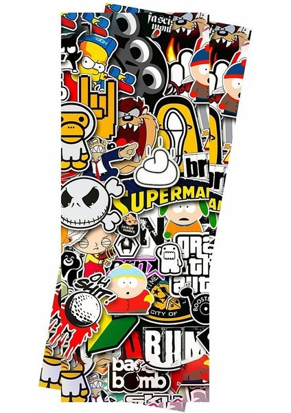 Supreme Baskılı Araç Kapı Direk Kaplama Folyo Sticker 2'li (Sağ&sol) modelleri