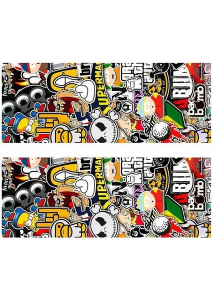 Supreme Baskılı Araç Kapı Direk Kaplama Folyo Sticker 2'li (Sağ&sol) indirimleri