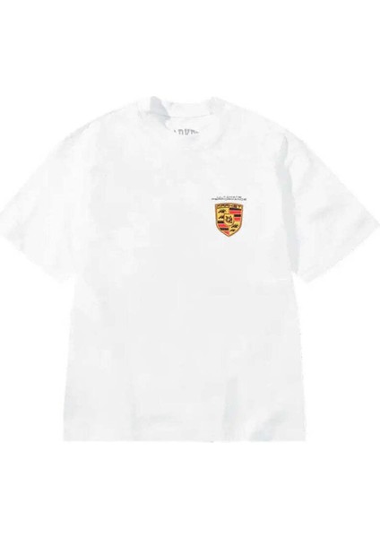 Ultimate Badge T-Shirt For Men - %100 Pamuk, Beyaz Renk ve Konforlu Tasarım