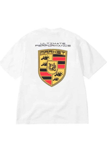 Ultimate Badge T-Shirt For Men - %100 Pamuk, Beyaz Renk ve Konforlu Tasarım fiyatları