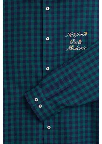 La Chemise Slogan Fleurs: Şık ve Konforlu %100 Pamuklu Kadın Gömlek modelleri