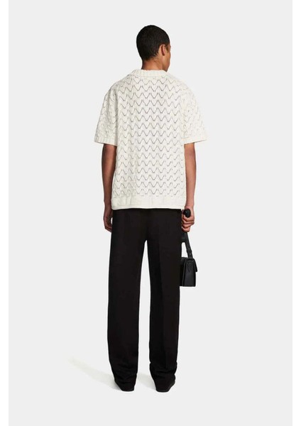 Yinka Relaxed Knit Polo - Yumuşak Ajour Kumaş, Şık Tasarım ve Rahat Kesim fırsatları