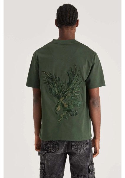Organik Pamuklu Yeşil Green Hawk T-Shirt | Erkekler Için Rahat Kesim fiyatları