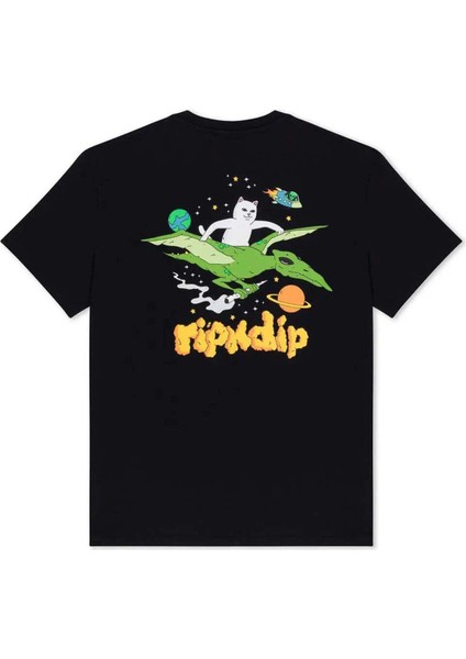 Space Bird T-Shirt - Siyah Pamuklu, True To Size ve Makinede Yıkanabilir
