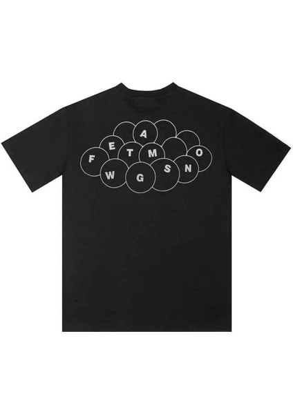 Unisex Billiard T-Shirt - %100 Pamuk, Siyah Renk, Konforlu ve Şık