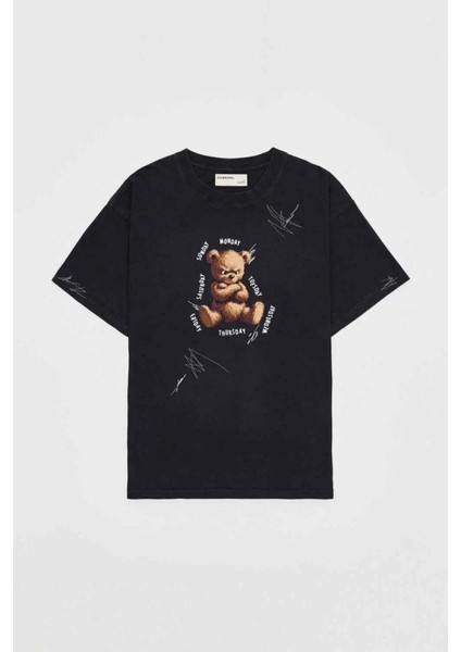 Kanada Yapımı Weekdays T-Shirt | %100 Pamuk, Orijinal Sanat Baskılı, Rahat Kesim