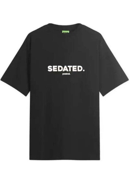 Siyah Sedated T-Shirt Erkekler Için - Rahat ve Şık Tasarım