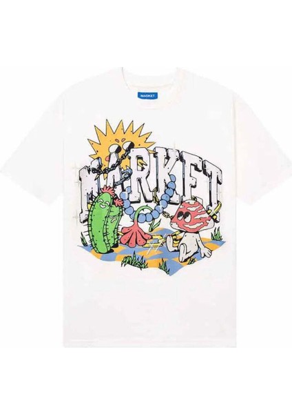 Fantasy Farm T-Shirt – %100 Pamuklu, Krem Renk, Doğru Beden Seçeneği