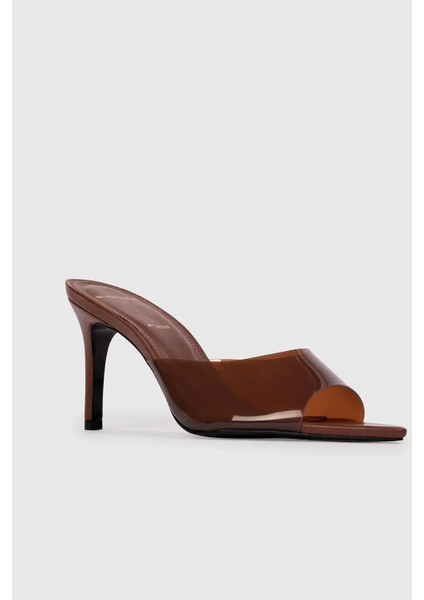 Kadınlar Için Pvc Detaylı Slip On Orta Topuk Sandal - Şık ve Rahat fiyatları