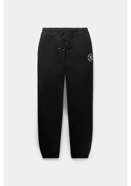 Yumuşak Fleece Dış Kıyafetler Için Unisex Circle Jogger - Rahat ve Şık