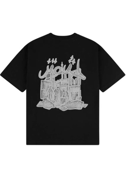 Yasmin V3 T-Shirt - %100 Pamuk, Siyah Renk, Rahat Kesim
