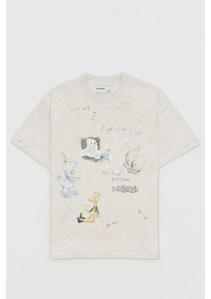 Kanada Yapımı Beaker T-Shirt - %100 Pamuk, Orijinal Sanat Eserleri ve Onarım Nakışları