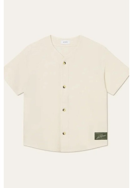 Barry Beyzbol Jersey Ss Tişört - Erkekler Için Şık Ivory Renk Seçeneği