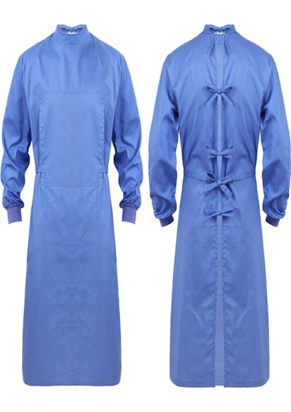 Mavi Cerrahi Box Önlüğü Ameliyathane Doktor Boks Önlüğü Yıkanabilir Çok Kullanımlık Önlük