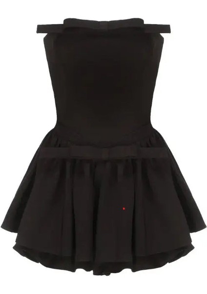 Giselle Bow Jumpsuit Kadınlar Için - Siyah Renk ve Şık Tasarım