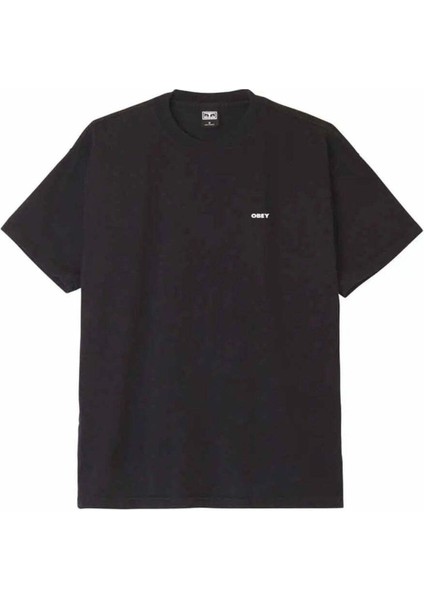 Erkekler Için Obey Bold Icon Ağı Ağırlıklı Tişört - %100 Pamuk, Farklı Renk Seçenekleriyle fiyatları