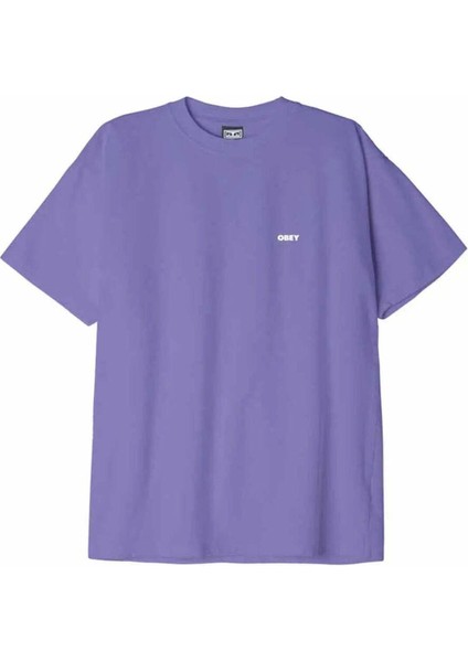 Erkekler Için Obey Bold Icon Ağı Ağırlıklı Tişört - %100 Pamuk, Farklı Renk Seçenekleriyle fırsatları