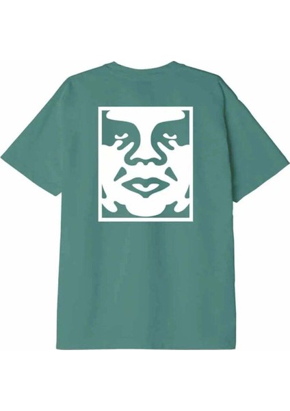 Erkekler Için Obey Bold Icon Ağı Ağırlıklı Tişört - %100 Pamuk, Farklı Renk Seçenekleriyle indirimleri