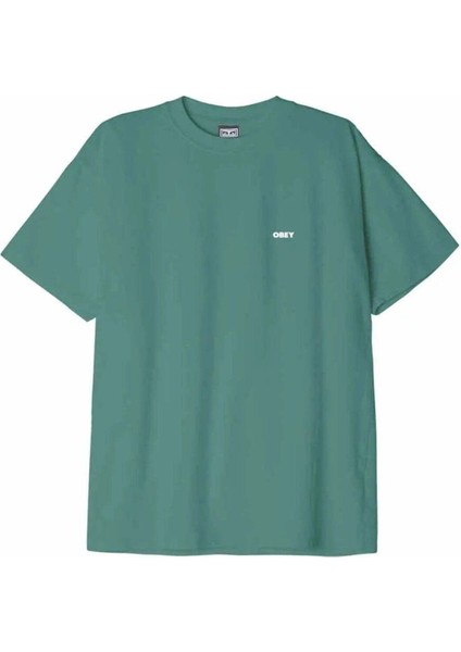 Erkekler Için Obey Bold Icon Ağı Ağırlıklı Tişört - %100 Pamuk, Farklı Renk Seçenekleriyle