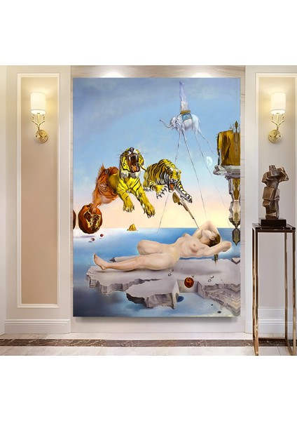 Salvador Dali Uçuşun Neden Olduğu Rüya Kanvas Tablo modelleri