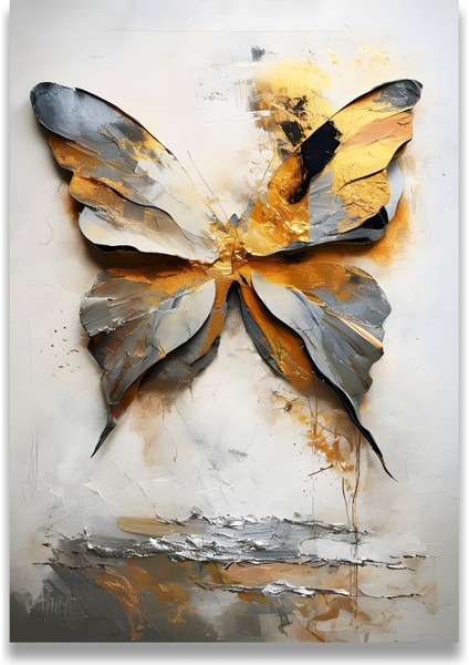 Gold Kelebek Kanvas Tablo indirimleri