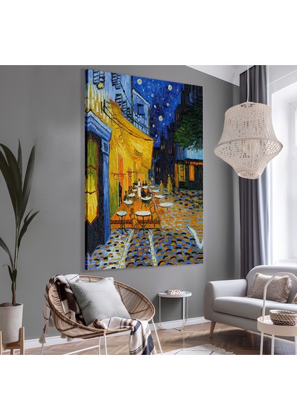 Vincent Van Gogh - Cafe Terrace At Night Teras Kafe Kanvas Tablo fırsatları