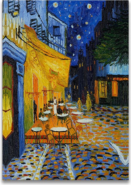 Vincent Van Gogh - Cafe Terrace At Night Teras Kafe Kanvas Tablo indirimleri