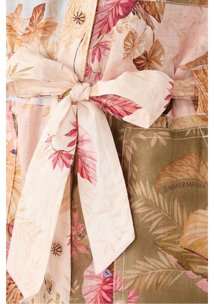 Ascension Cuffed Playsuit , 100% Keten, Yazlık Şık Tulum 2025 indirimleri