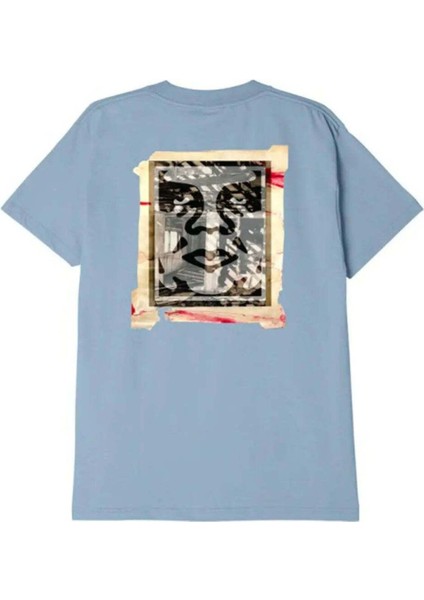 Obey Oga Fine Art Erkekler Için Klasik Fit Tişört - %100 Pamuklu modelleri