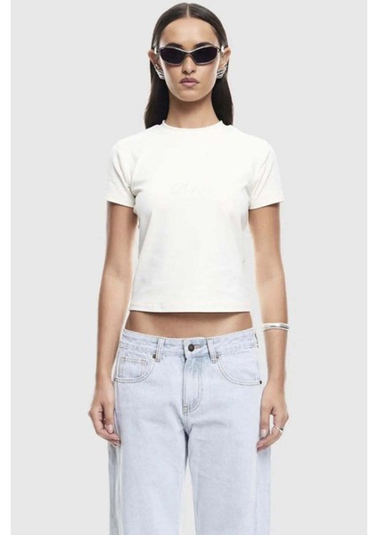 Kadınlar Için Bisou T-Shirt - Konforlu ve Şık Ivory Renk