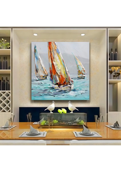 Yelkenliler Kanvas Tablo fiyatları