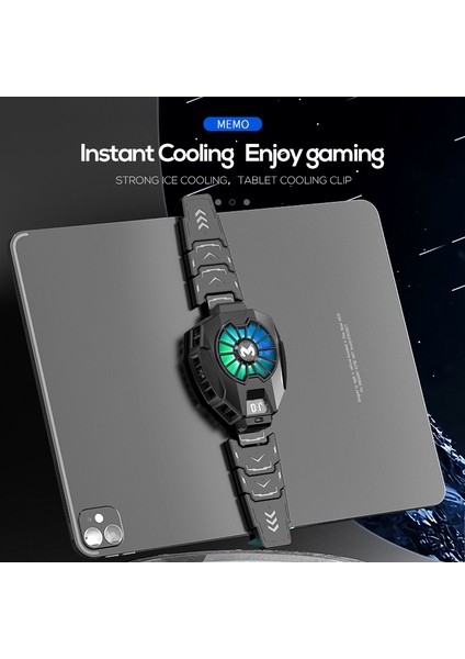 Memo DL05 Tablet ve Telefon Soğutucu Buzlanma Özellikli Rgb Işıklı Oyucu Telefon Oyuncu Tablet Soğutucu modelleri