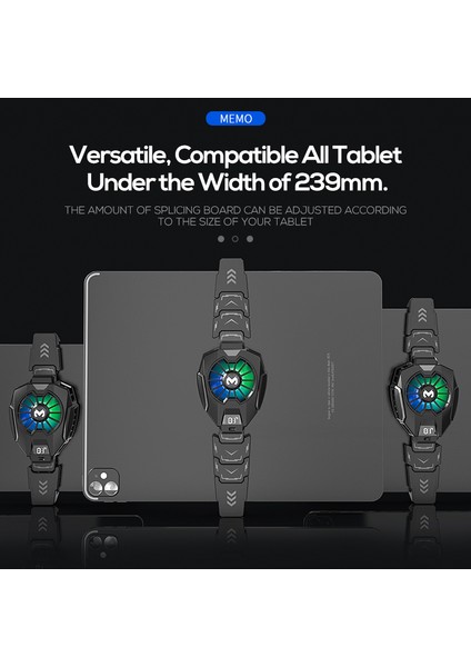 Memo DL05 Tablet ve Telefon Soğutucu Buzlanma Özellikli Rgb Işıklı Oyucu Telefon Oyuncu Tablet Soğutucu fırsatları